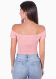 Body off shoulder manga corta para mujer - Flashy