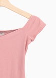 Body off shoulder manga corta para mujer - Flashy