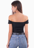 Body off shoulder manga corta para mujer - Flashy