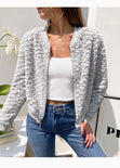 Bomber jacket con piel sintética para mujer - Flashy