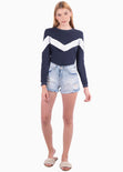 Buso con aplique de lentejuelas para mujer - Flashy