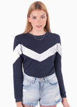 Buso con aplique de lentejuelas para mujer - Flashy
