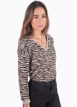 Buso con estampado de animal print para mujer - Flashy
