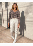 Buso con estampado de animal print para mujer - Flashy