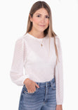 Buso con mangas abullonadas para mujer - Flashy