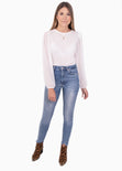 Buso con mangas abullonadas para mujer - Flashy