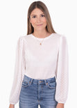 Buso con mangas abullonadas para mujer - Flashy