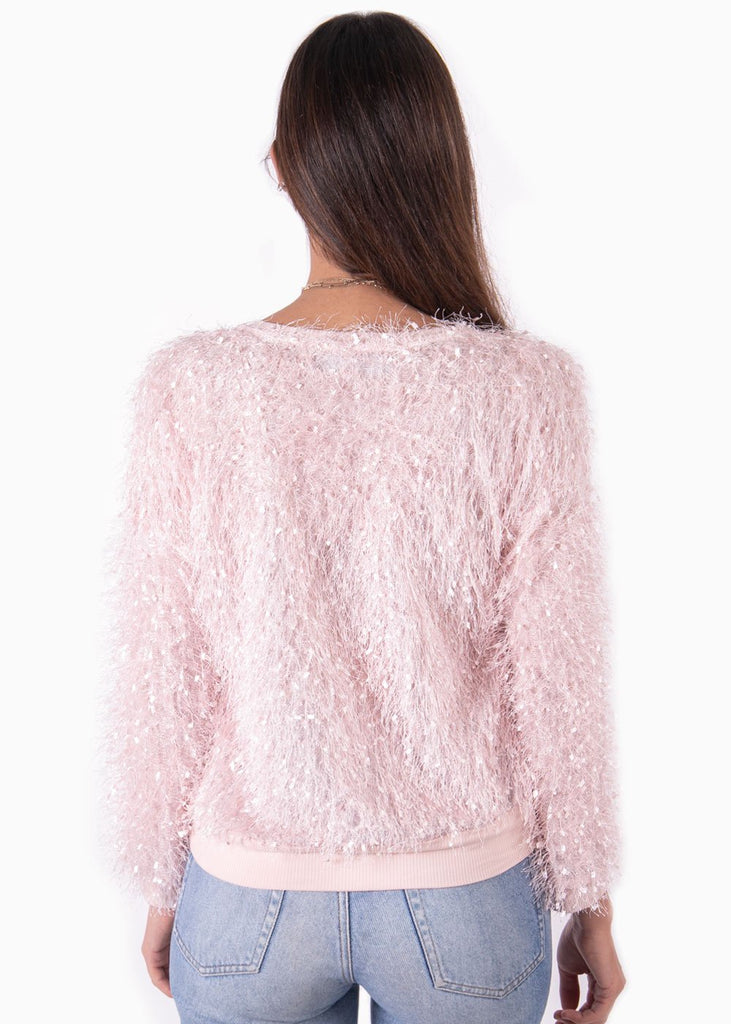 Buso con mangas y cuello en contraste para mujer - Flashy