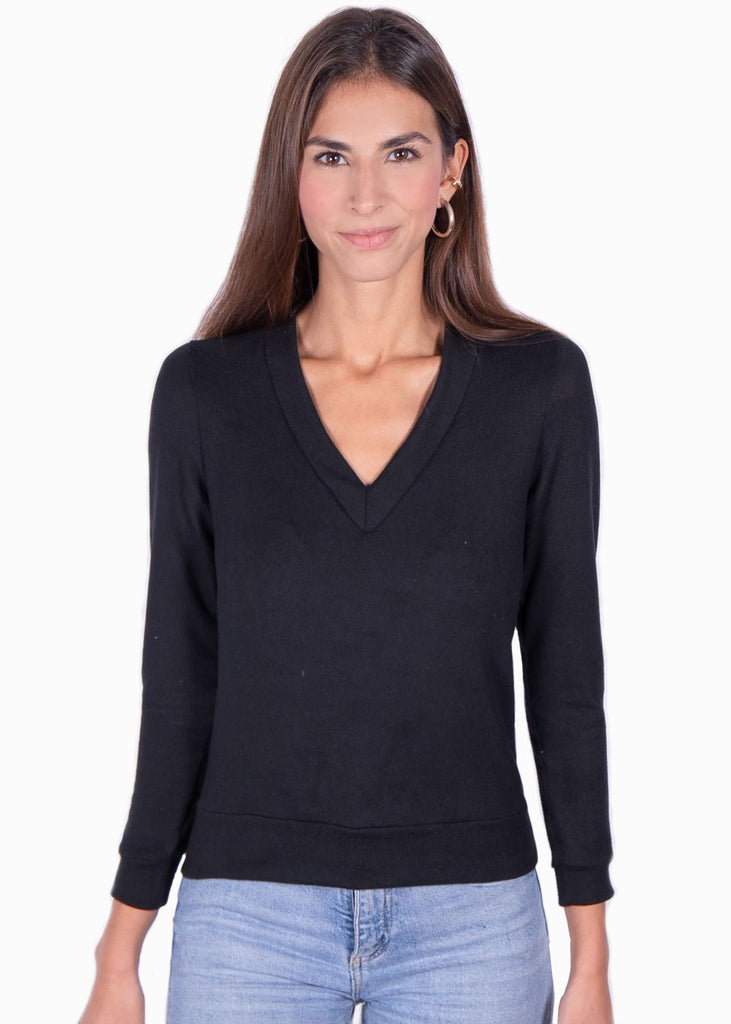 Buso cuello en v con encaje en espalda para mujer - Flashy