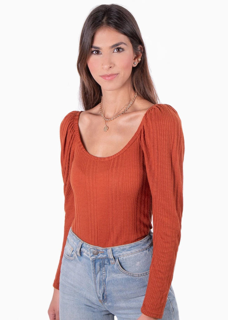 Buso manga larga con hombreras para mujer - Flashy