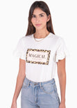 Camiseta con estampado de animal print "Magical" para mujer - Flashy