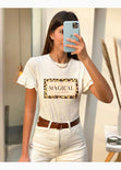 Camiseta con estampado de animal print "Magical" para mujer - Flashy
