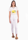 Camiseta con estampado de limones para mujer - Flashy