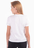 Camiseta estampada "Bad Dog" para mujer - Flashy