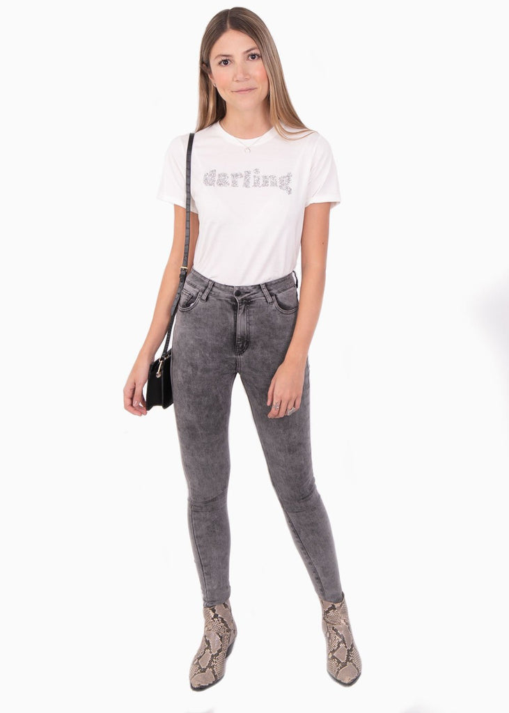 Camiseta estampada "Darling" para mujer - Flashy