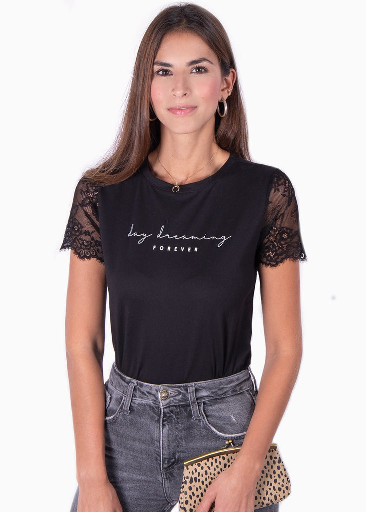 Camiseta estampada "Day Dreaming forever" para mujer - Flashy