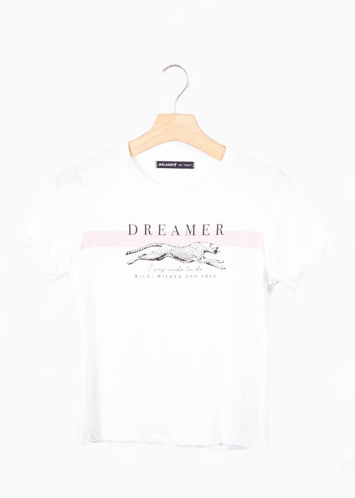 Camiseta estampada "Dreamer" para mujer - Flashy