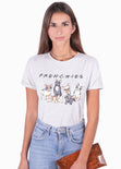 Camiseta estampada "Frenchies" para mujer - Flashy