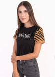Camiseta estampada "Madame" para mujer - Flashy