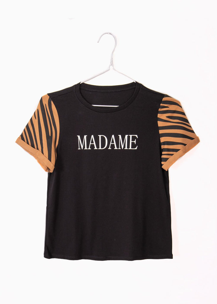 Camiseta estampada "Madame" para mujer - Flashy