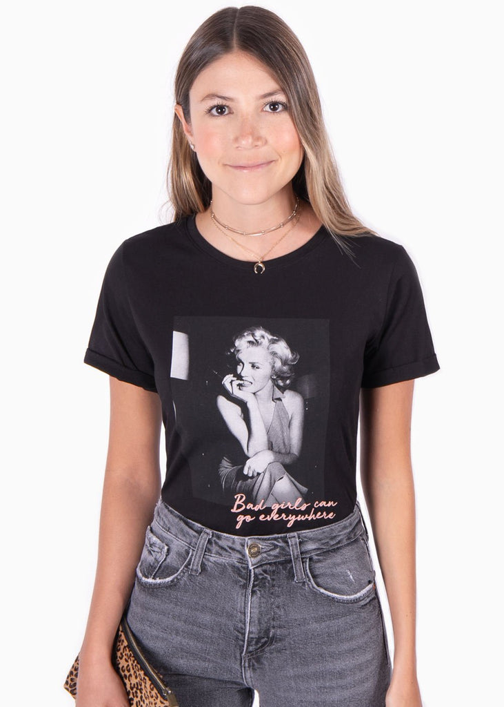 Camiseta estampada "Marilyn Monroe" para mujer - Flashy