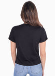 Camiseta estampada con boca de leopardo para mujer - Flashy
