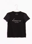 Camiseta estampada con mangas de ojalillo "Dreamer" para mujer - Flashy
