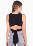 Crop top anudado en espalda para mujer - Flashy