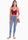 Crop top de tiras para mujer - Flashy
