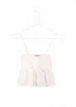 Crop top de tiras con recogido para mujer - Flashy