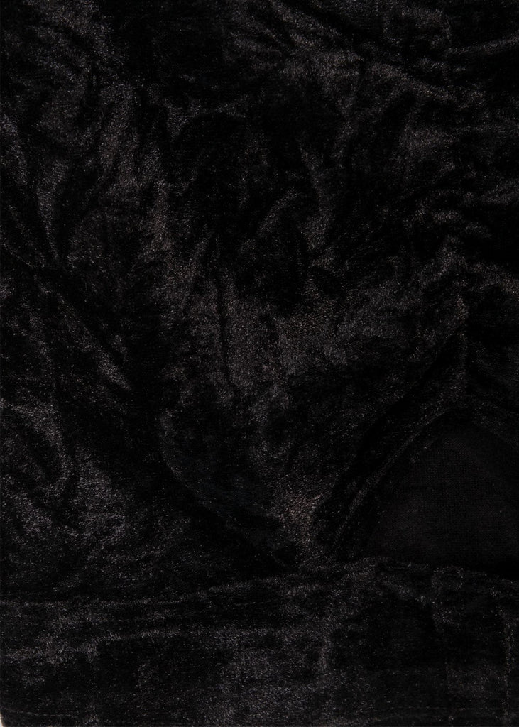 Crop top de tiras en velvet para mujer - Flashy