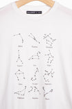 Camiseta estampada con apliques horóscopo para mujer - Flashy