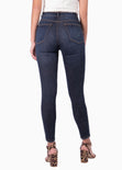 Jean tiro alto skinny con desgastes para mujer - Flashy