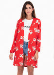 Kimono estampado flores para mujer flashy