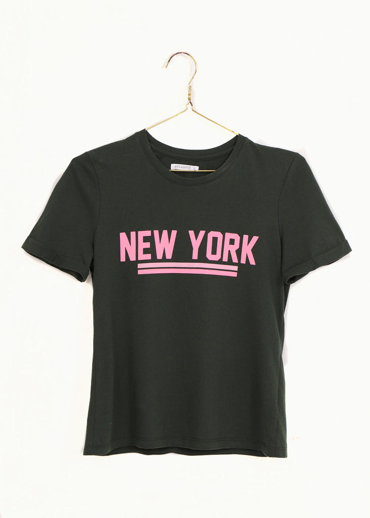 Camiseta estampada "New York" para mujer flashy