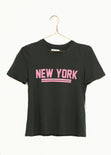 Camiseta estampada "New York" para mujer flashy