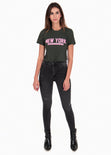 Camiseta estampada "New York" para mujer flashy