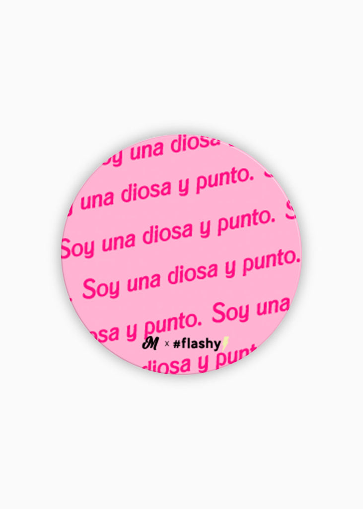 Soy una diosa y punto phone holder para mujer - Flashy