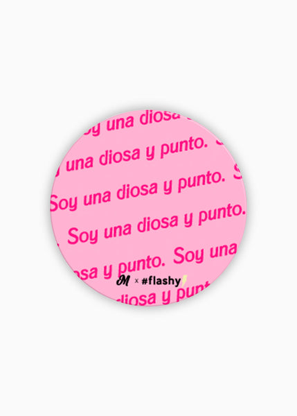 Soy una diosa y punto phone holder para mujer - Flashy