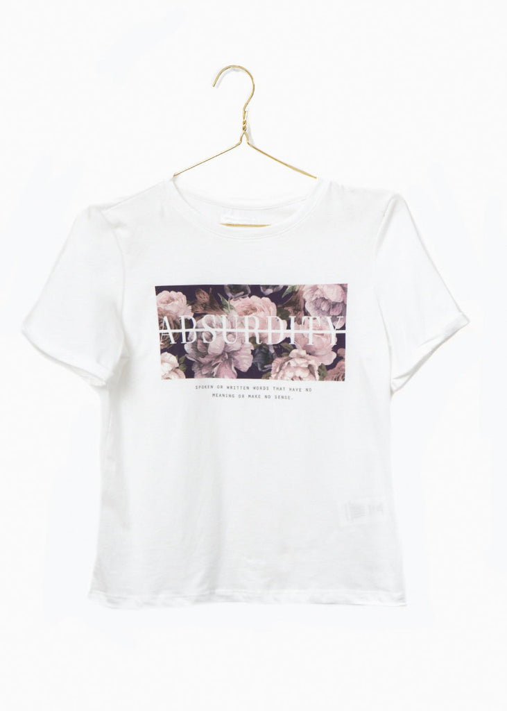 Camiseta estampada "Absurdity" para mujer - Flashy
