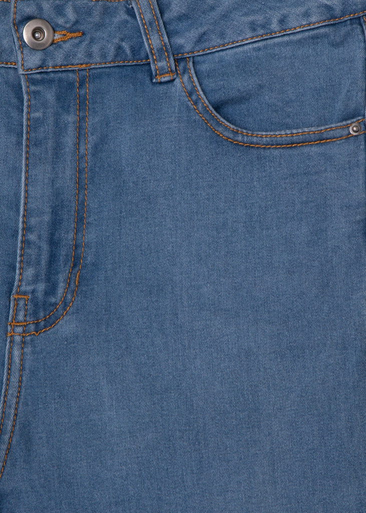 Jean tiro medio skinny para mujer - Flashy