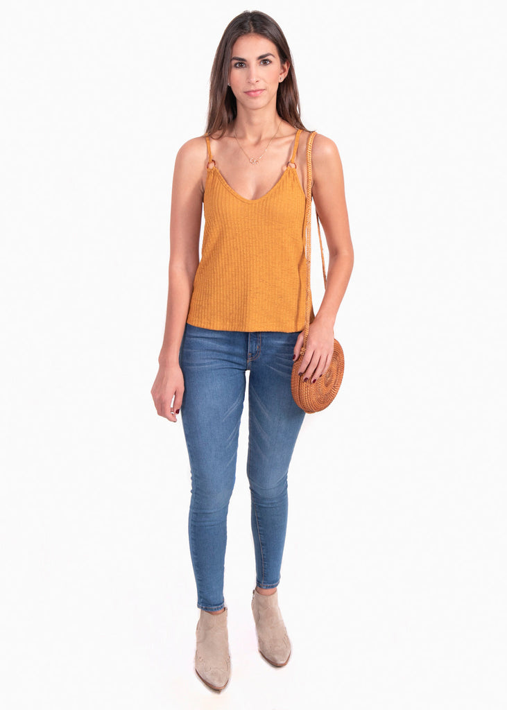 Blusa con argollas en tiras para mujer - Flashy