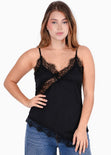 Blusa asimétrica con encaje - DAMIANA