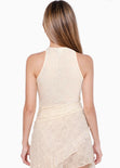 Blusa asimétrica de encaje - ZACATECAS