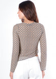 Blusa asimétrica de manga larga  - CANCUN