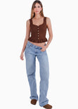 Blusa de botones con boleros - GUANAJUATO.CAFE
