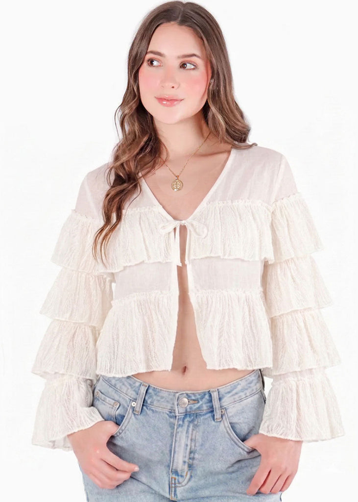 Blusa de manga larga de bolero - CHIHUAHUA