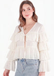 Blusa de manga larga de bolero - CHIHUAHUA