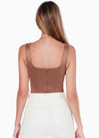 Blusa de tiras con escote cuadrado - TAMARINDO