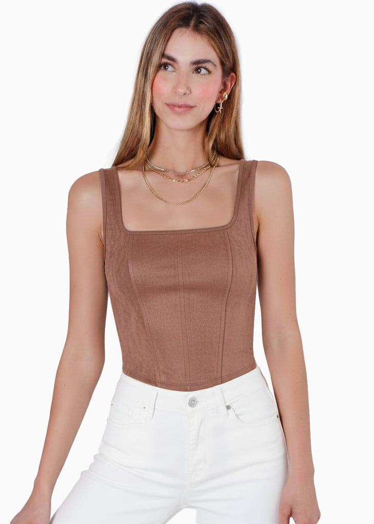 Blusa de tiras con escote cuadrado - TAMARINDO